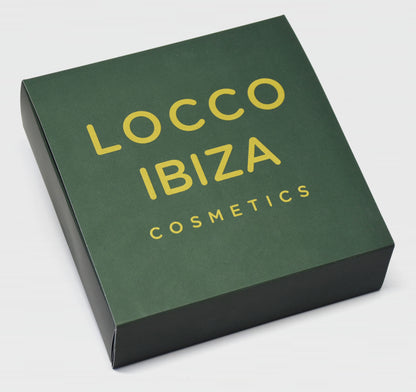 Caja Forest Green Locco Ibiza – Packaging ecológico cosmética natural de Ibiza