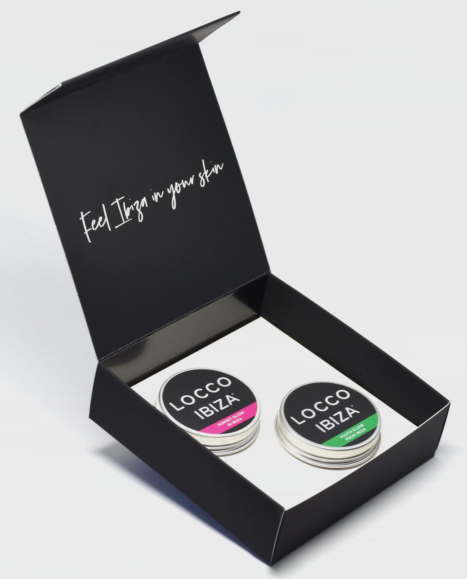 Pack 2 unidades caja Black Velvet Locco Ibiza – Cosmética natural de Ibiza regalo