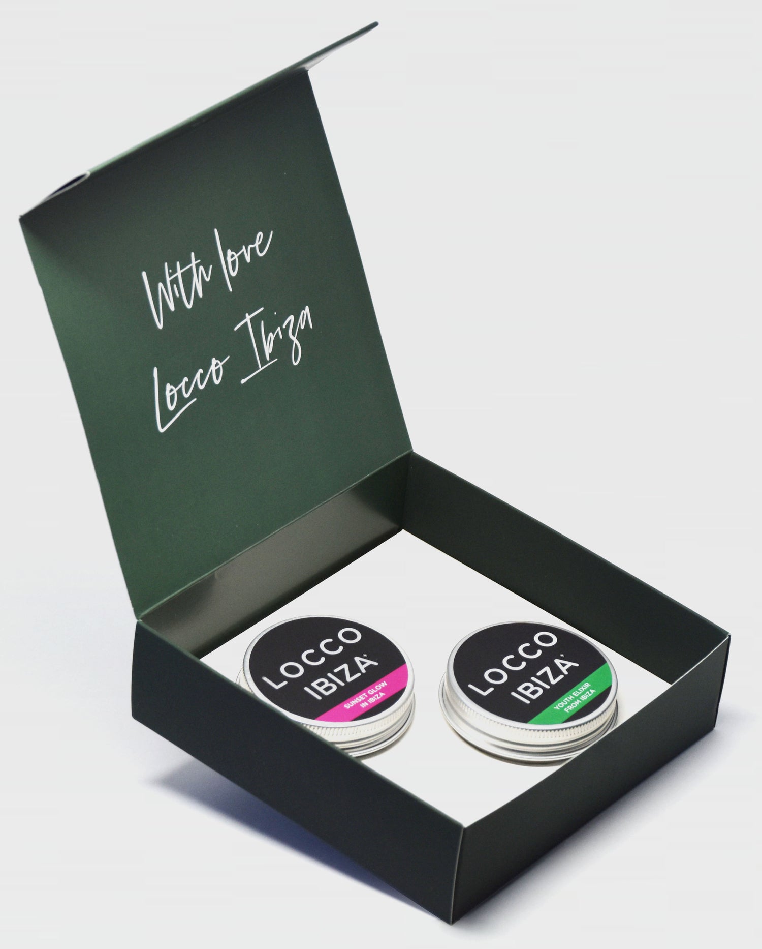 Pack 2 unidades caja Forest Green Locco Ibiza – Set regalo cosmética natural ecológica