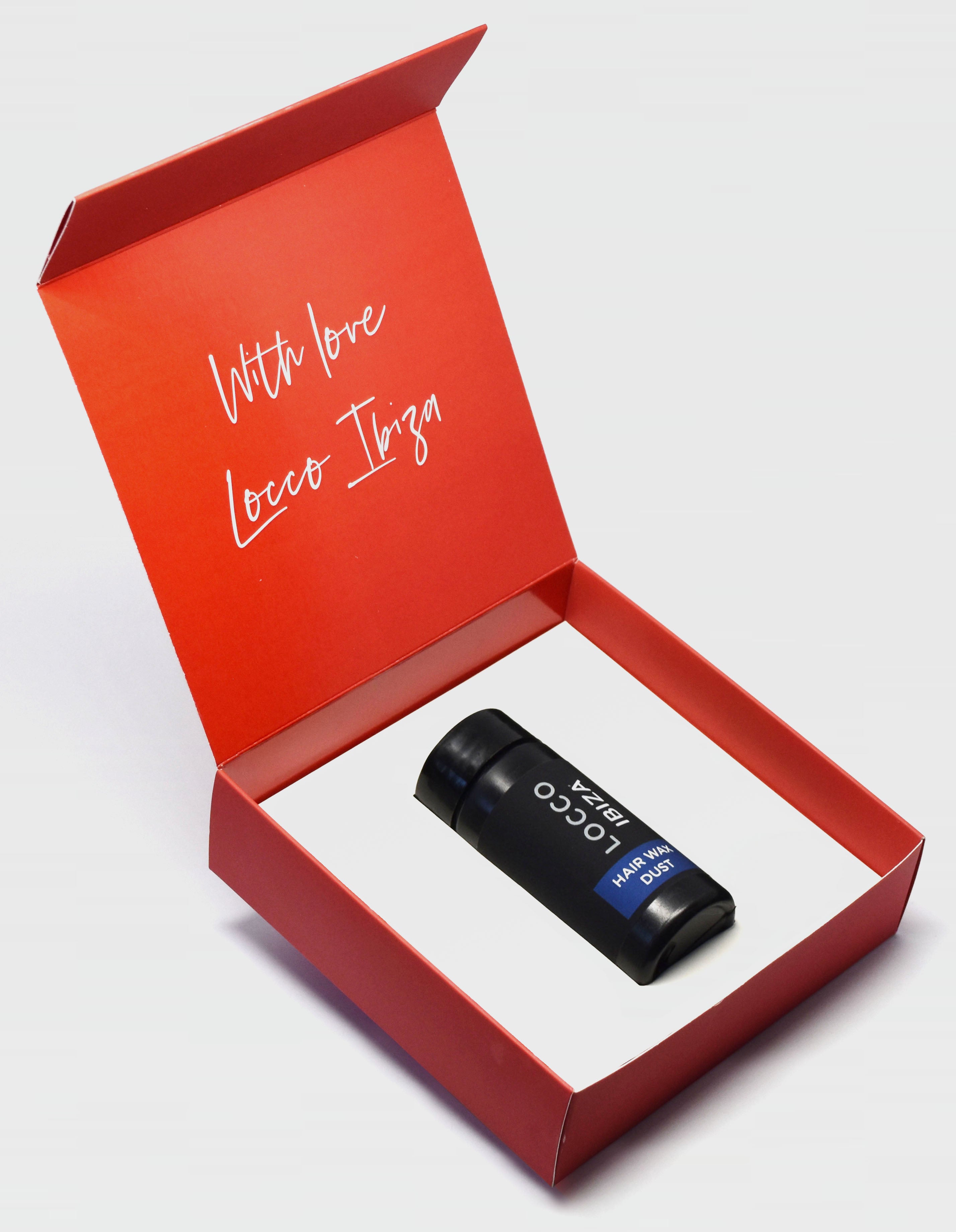 Pack Hair Wax Dust caja Passion Red – Cera en polvo capilar Locco Ibiza