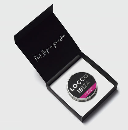 Sunset Glow in Ibiza 80ml caja Black Velvet – Crema facial iluminadora Locco Ibiza